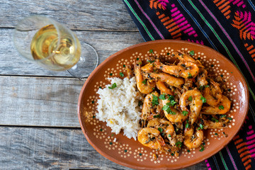 Garlic shrimp also called 