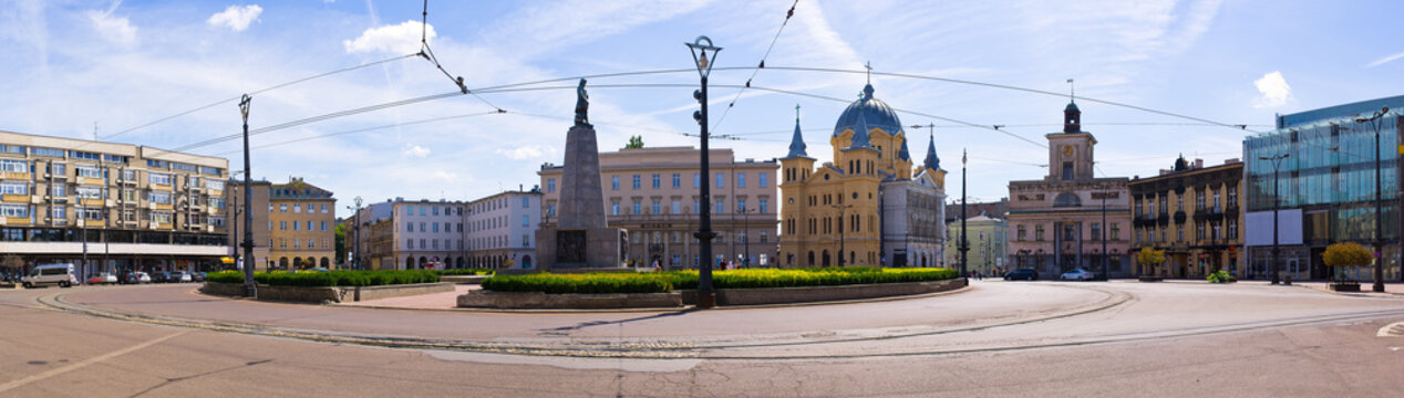 End Of Piotrkowska Street, Lodz, Poland