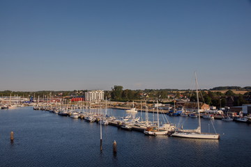 Fototapeta premium Hafengebiet in Travemünde