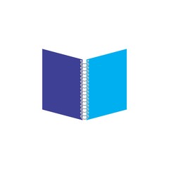 Book 3D logo design vector