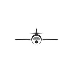Air plane logo design vector