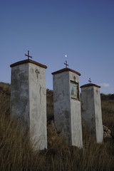 vistas de calvario coronado por luna creciente  navarrete del rio  corredor del jiloca calamocha ...
