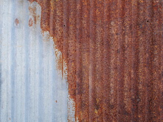 rusty metal wall background, old zinc roof texture, iron plate texture
