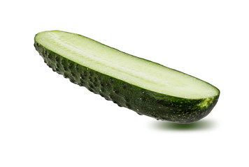 Cucumbert isolated on white background with clipping path