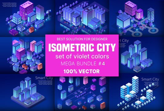 Ultraviolet Isometric City