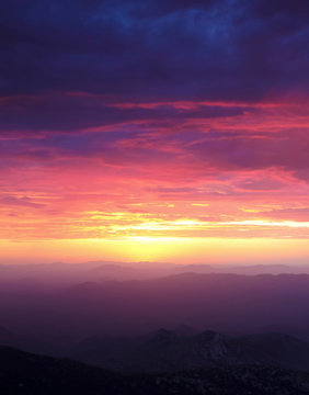 A Sunset from Atop Kitt Peak, Tucson, AZ, USA