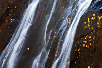 Dark Hollow Falls in autumn in Shenandoah National Park, Virginia