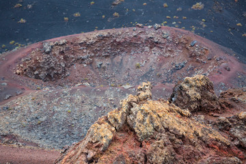 Fototapeta na wymiar La Palma Teneguia Craters, Spain