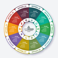 Abstract 3D Paper Infographics. Business template .Vector illustration
