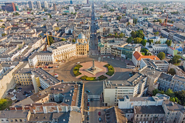 Plac Wolności, Łódź, Polska.