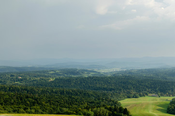 Fototapeta na wymiar Panorama Bieszczad