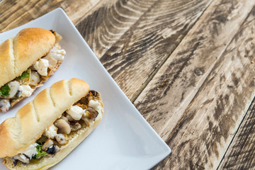 Sandwich of fish typical spanish