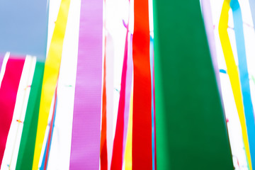 Colorful Ribbons  Decoration in Festive Event