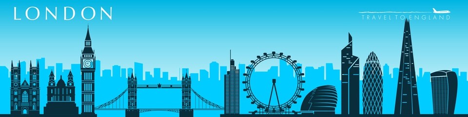 illustration of an city background, london