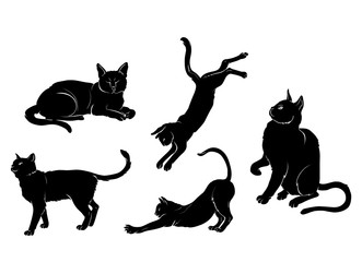 Vector Cat Silhouettes
