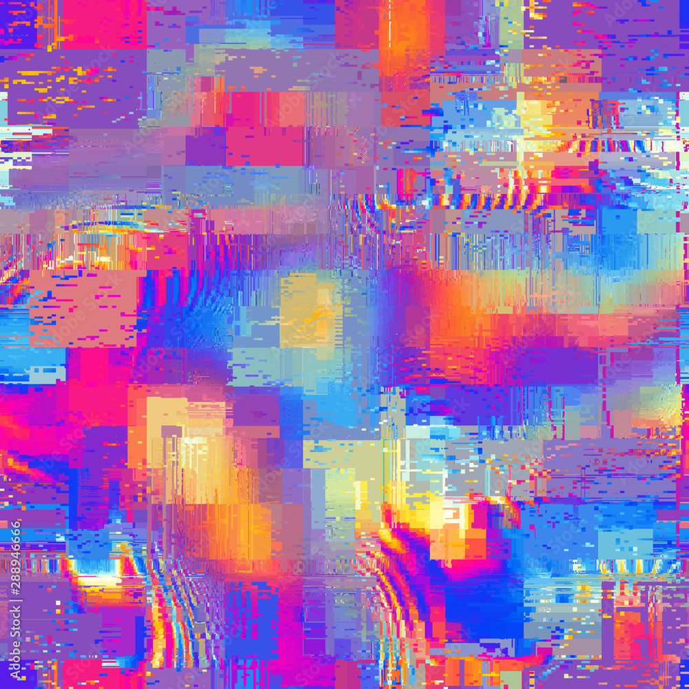 Poster Abstract seamless pattern with imitation of a grunge dirty texture. Vector image.