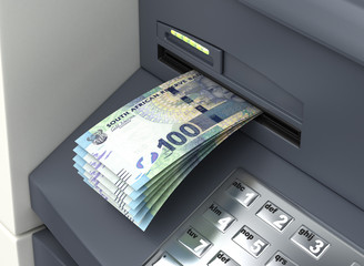 Withdrawal South African Rand From ATM - 288948439