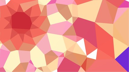 multicolor triangles with light coral, pastel red and bisque color. abstract geometric background graphic. can be used for wallpaper, poster, cards or graphic elements