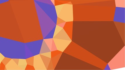 multicolor triangles with coffee, slate blue and sandy brown color. abstract geometric background graphic. can be used for wallpaper, poster, cards or graphic elements