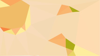 multicolor triangles with wheat, sandy brown and golden rod color. abstract geometric background graphic. can be used for wallpaper, poster, cards or graphic elements