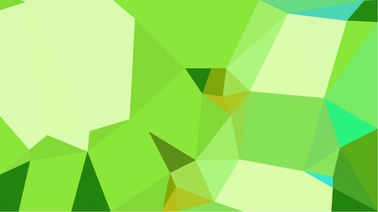 colorful triangles background with yellow green, tea green and forest green colors. can be used for wallpaper, poster, cards or graphic elements