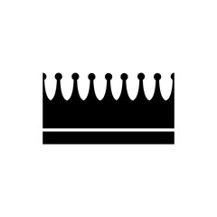 Crown icon, logo isolated on white background
