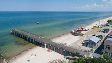 Port rybacki nad morzem bałtyckim - Chłopy