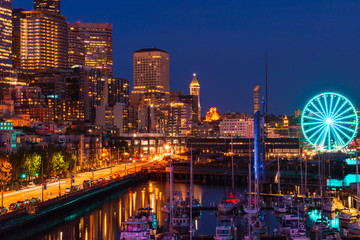 Obraz premium Seattle at night