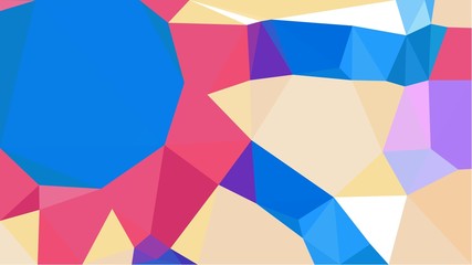 colorful triangles background with dodger blue, baby pink and mulberry  colors. can be used for wallpaper, poster, cards or graphic elements