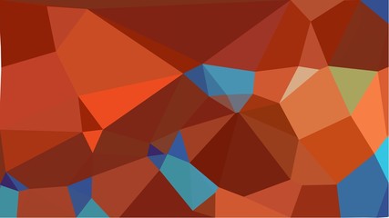 triangles background with saddle brown, teal blue and coffee colors. can be used for wallpaper, poster, cards or graphic elements