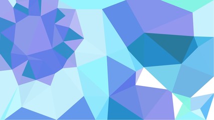 multicolor geometric triangles with corn flower blue, pale turquoise and baby blue color. abstract background graphic. can be used for wallpaper, poster, cards or graphic elements
