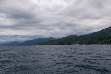 September 21,2019:Puerto Vallarta ,Waterfall in Yelapa,tropical beach in Yelapa, Puerto Vallarta, Mexico.¡