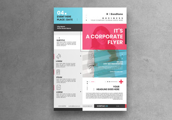 Minimal Corporate Bright Layout with Pink Accents