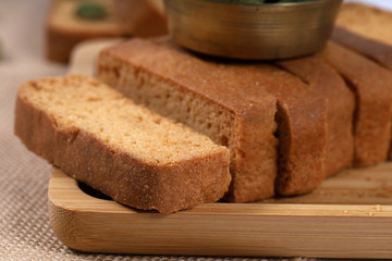 Crunchy Rusk or Toast for healthy life.