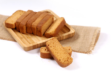Crunchy Rusk or Toast for healthy life.
