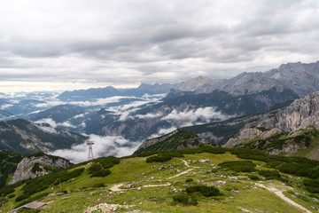 Fototapeta na wymiar Alps with clouds