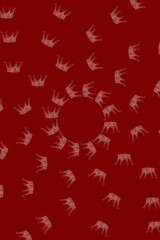 Royal crown background, space for text