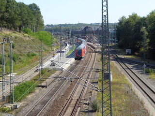 Bahnhof Stolberg Rhld. bald ein grosser Railport im Dreländereck  Deutschland - Belgien - Niederlande