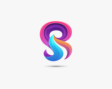 Arch Letter S logo template