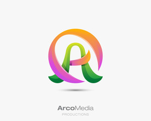 Abstract latter A /O/C logo template