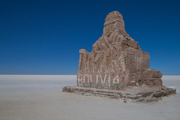 Fototapeta na wymiar The salar of Uyuni, Bolivia