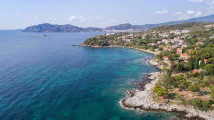 coast of the town Nea Iraklitsa, Greece.