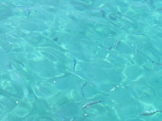 blue water in adriatic sea