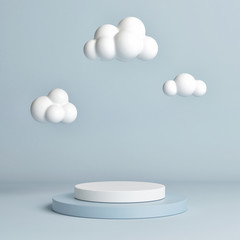 Mock up pedestal, abstract winner podium geometry concept, 3d render, 3d illustration