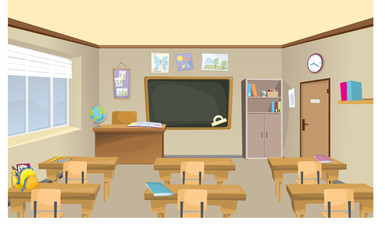 Classroom Vector Background