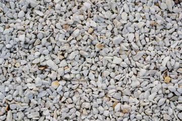 Light grey gravel (Pebble) floor texture, top view.