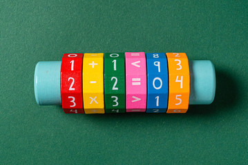 math tool on the green background