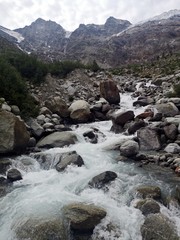 River in the mountains - Grand Paradiso mountains , Valnontey, Aosta Valley, Italy