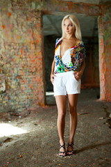 Naklejka premium beautiful girl