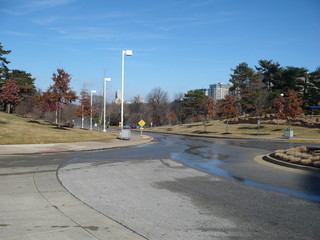 Obraz premium road in the suburb